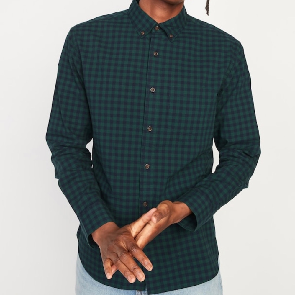 Old Navy-Slim-Fit Built-In Flex Everyday Printed Shirt for Men